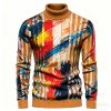 Men's Fall Winter Turtleneck - Fashion Long Sleeve Knit Pullover